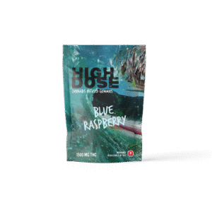High Dose 1500mg THC Gummy – Blue Raspberry