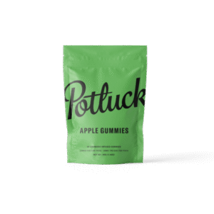 Potluck Edibles 200mg 1:1 THC/CBD Gummies – Apple