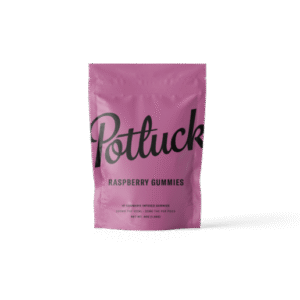 Potluck Edibles 200mg THC Gummies – Raspberry