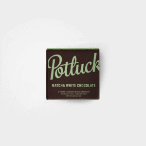 Potluck Edibles 300mg THC Chocolate – Matcha White Chocolate